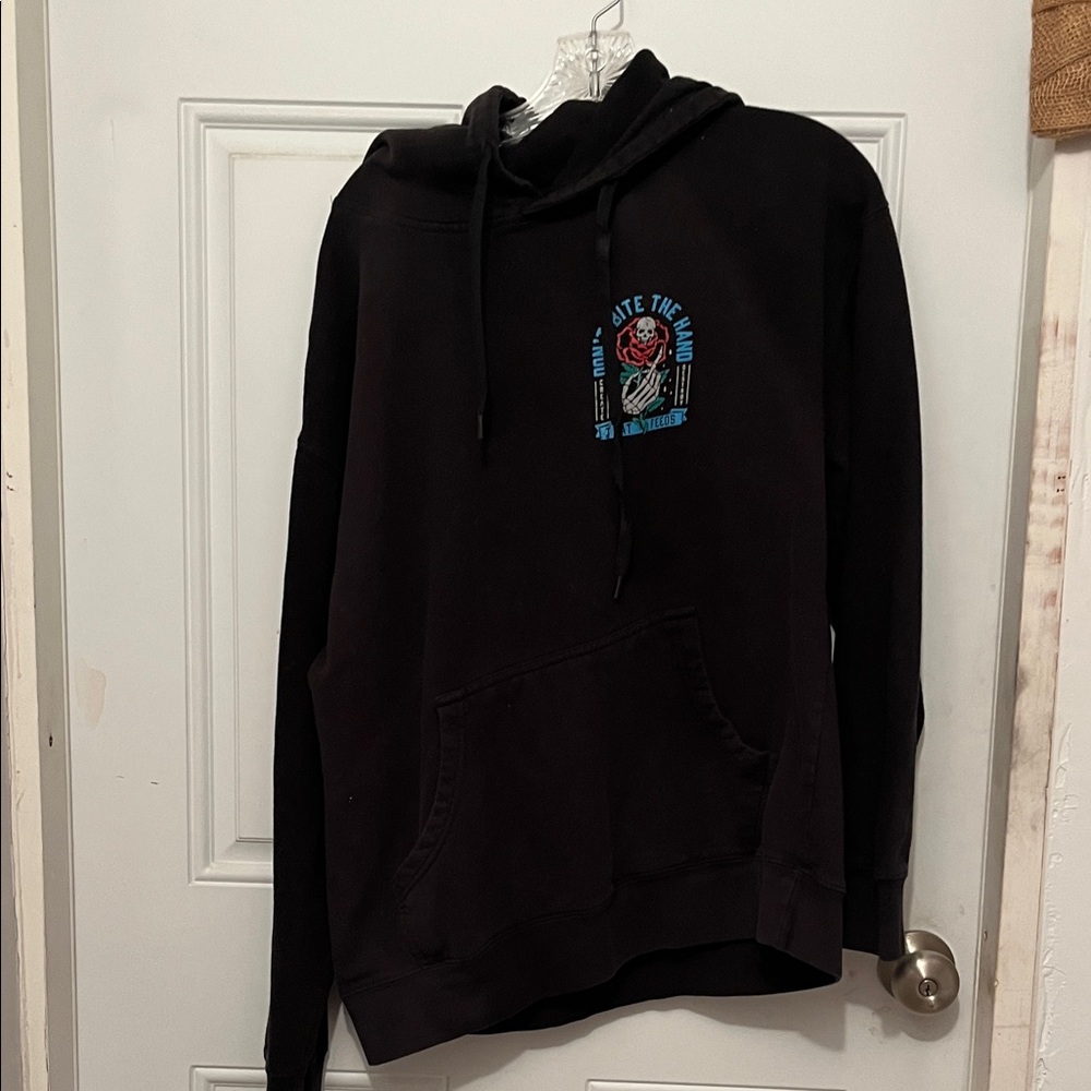 Men's Black Graphic Hoodie